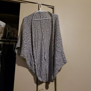 Grey knitted cover up